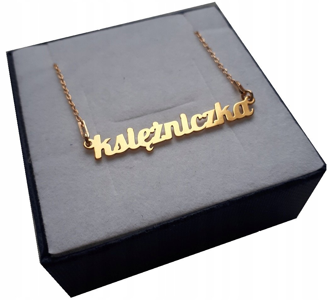 Naszyjnik celebrytka KSIĘŻNICZKA srebro 925