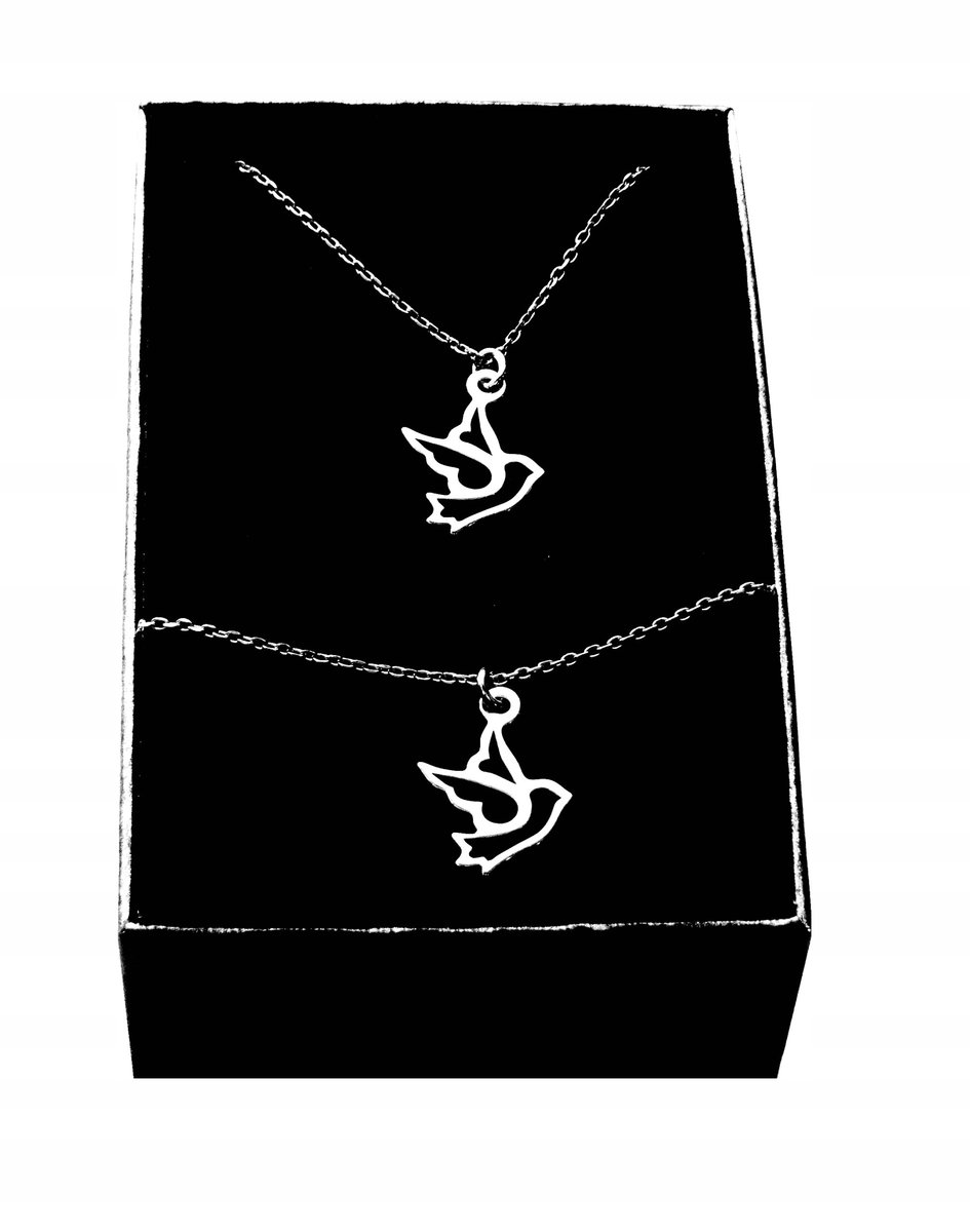 Srebrny komplet CELEBRYTKA ptak jaskółka srebro925