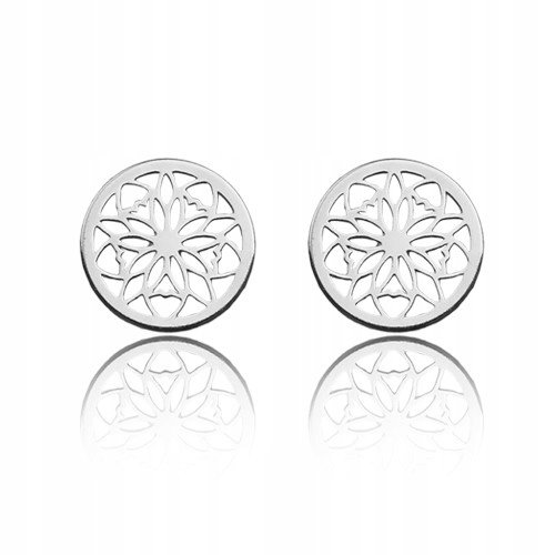 KOLCZYKI sztyfty ażurowe CELEBRYTKI ażurki 925