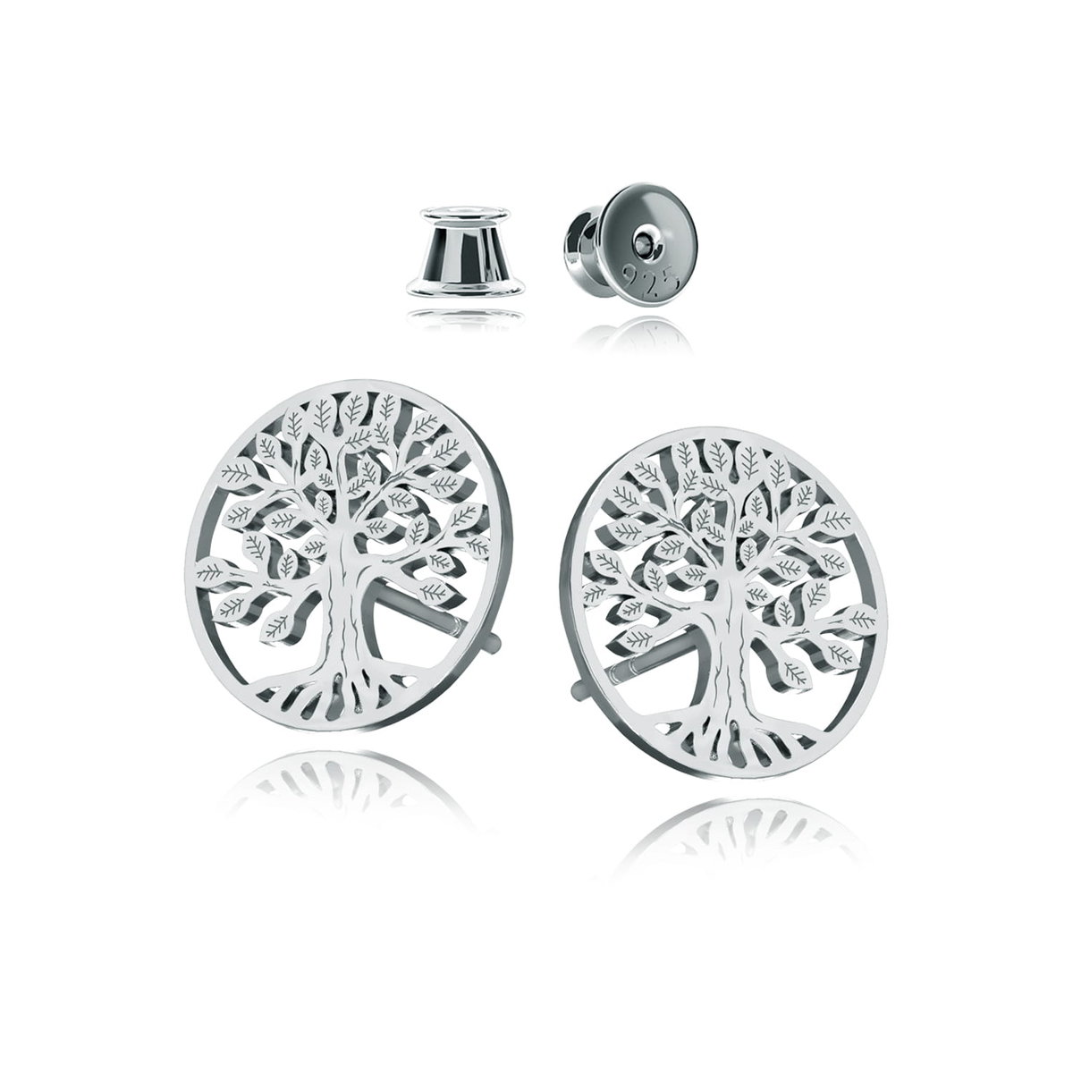 Srebrne  Kolczyki Piękne Sztyfty Prezent Żony Mamy Walentynki Dla Dziecka Dziewczyny Święta Imieniny Urodziny 925