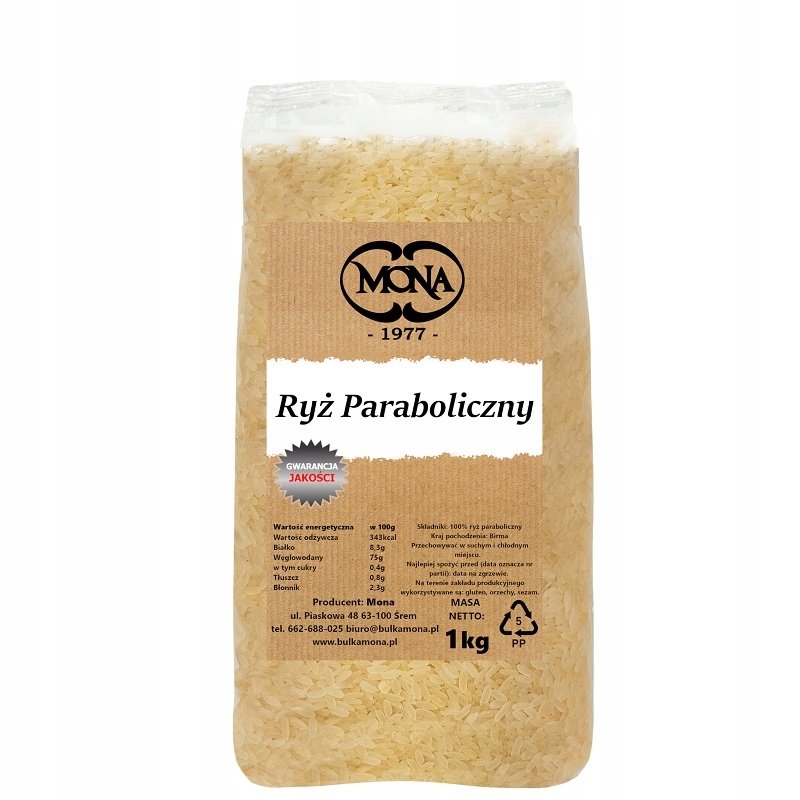Ryż paraboliczny MONA 1kg PREMIUM