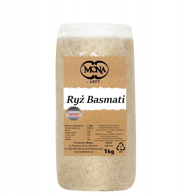 Ryż Basmati MONA 1kg PREMIUM