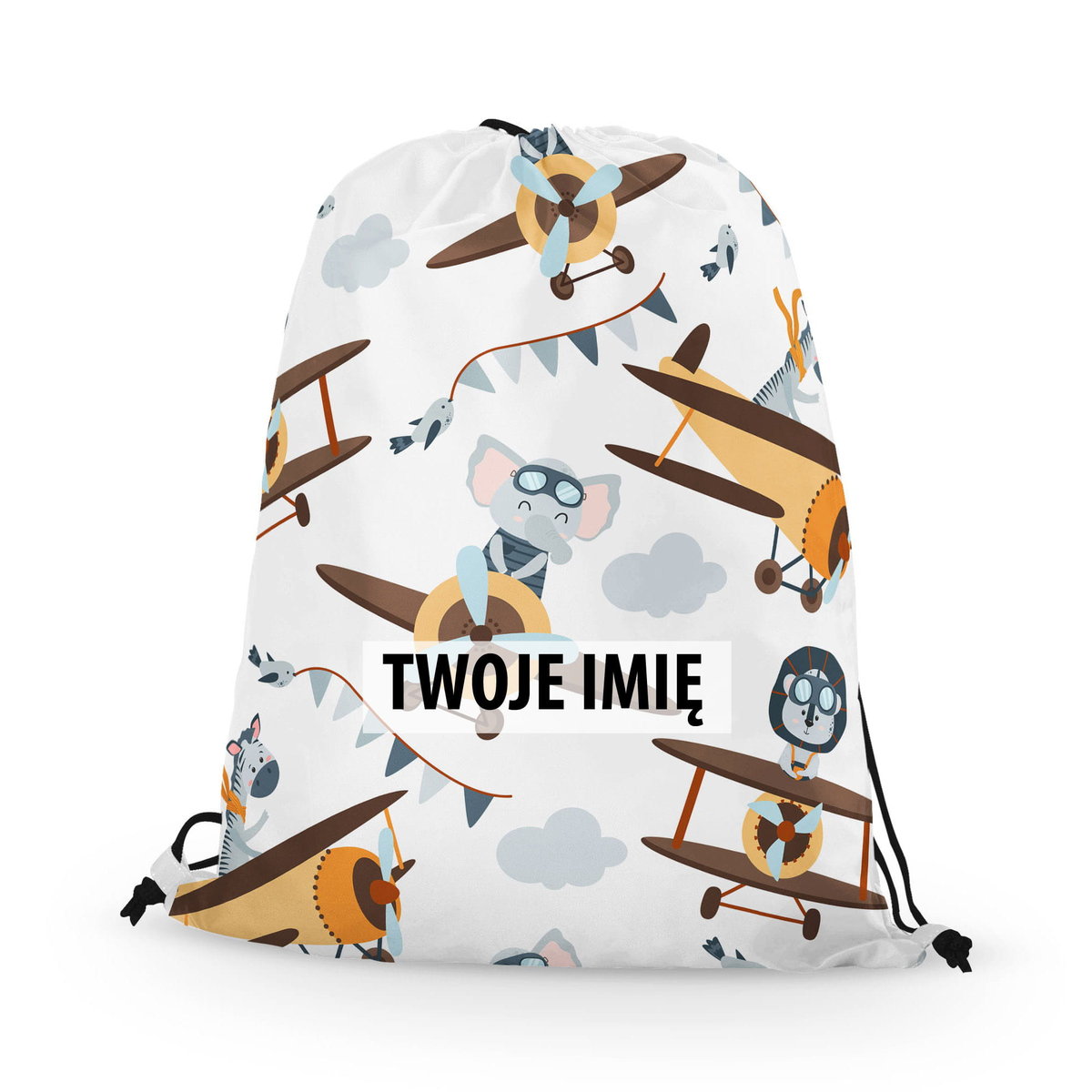 WORKO-PLECAK DZIECIĘCY z Twoim imieniem Samoloty 159