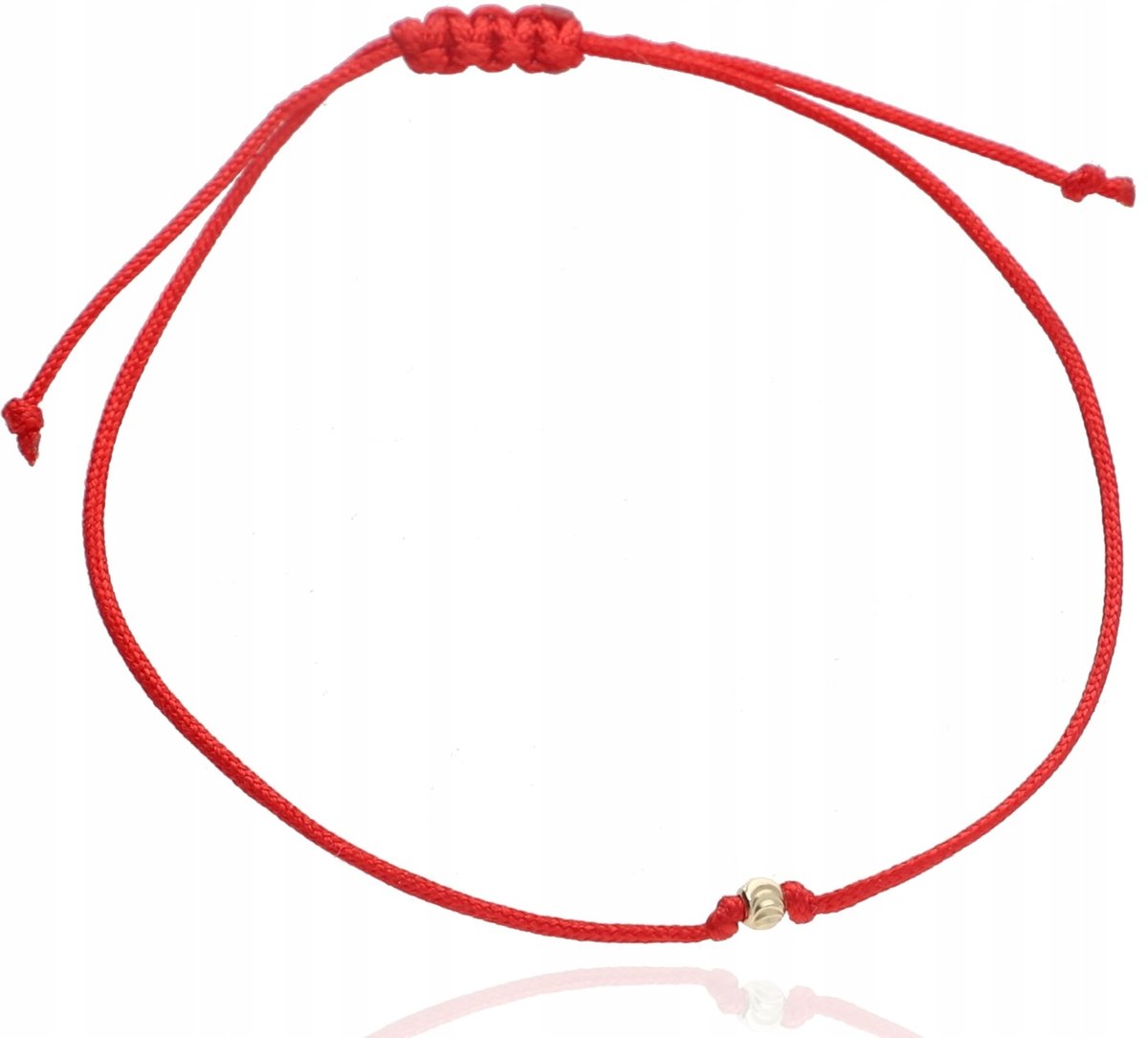 Złota bransoletka szczęścia sznurkowa złoto 585