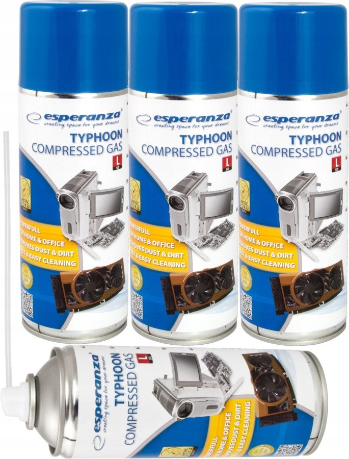 SPRĘŻONY GAZ DO ELEKTRONIKI ESPERANZA 3x400ML