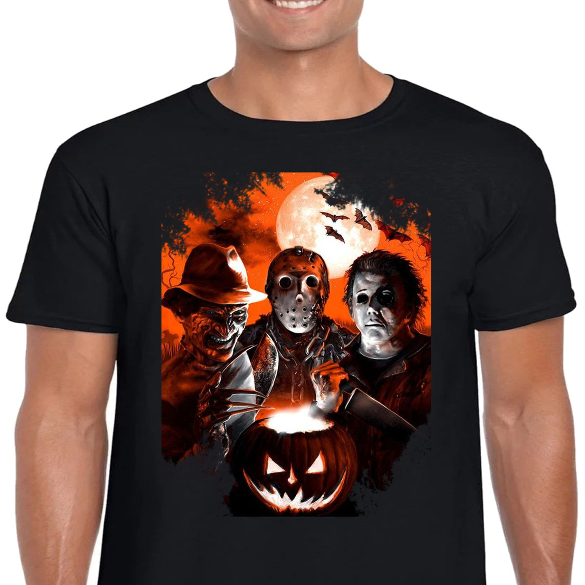 3319 Krzyk Koszulka Halloween HORROR M CZARNA