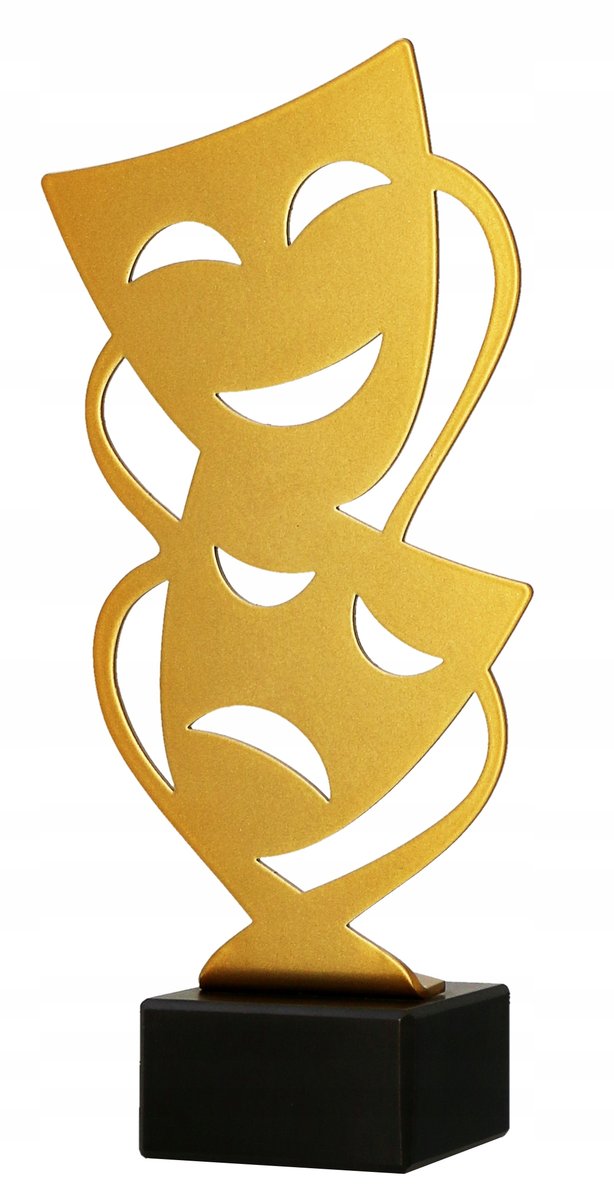 Puchar / Statuetka metalowa TEATR, sztuka, aktorstwo, aktor, kino + GRAWER!