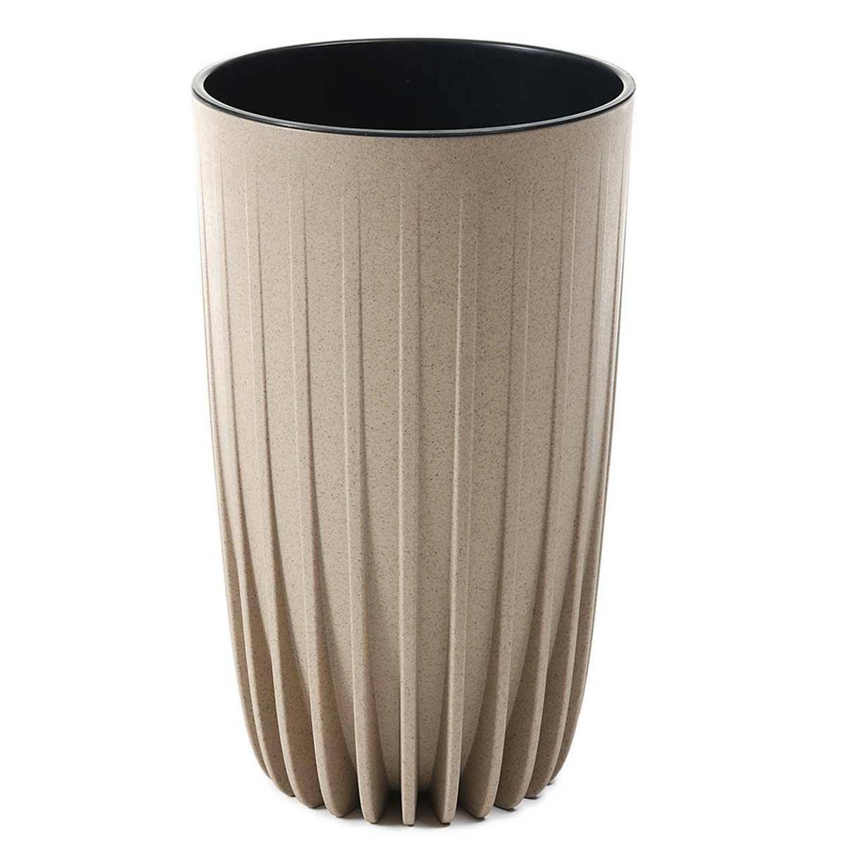 Donica Stripped Wysoka ECO coffee latte 30xh51 cm