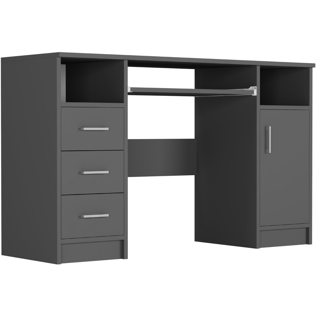 Biurko młodzieżowe tradycyjne Antracyt 120 cm Mobene N-11