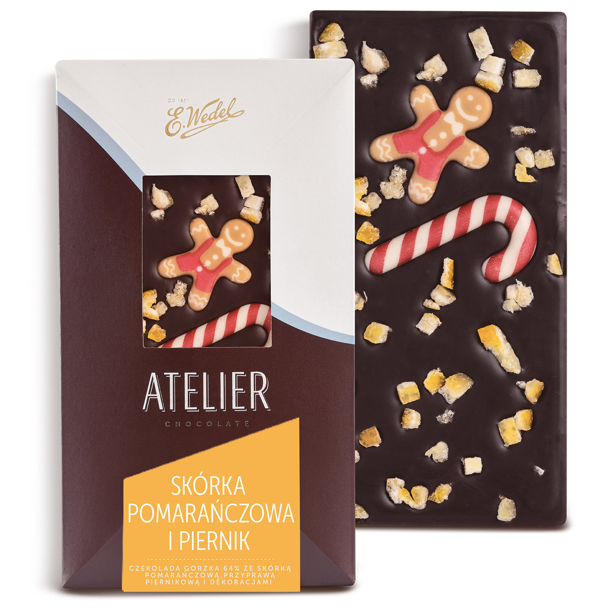Czekolada ATELIER piernik i skórka pomarańczowa 85 g E.Wedel
