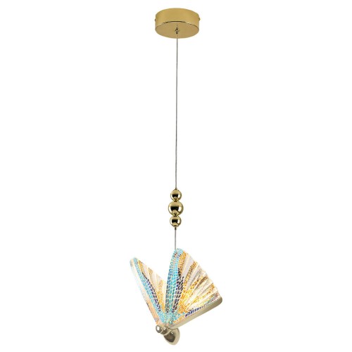 Mariposa lampa wisząca 1xLED/8W złota/kolor LP-1715/1P color
