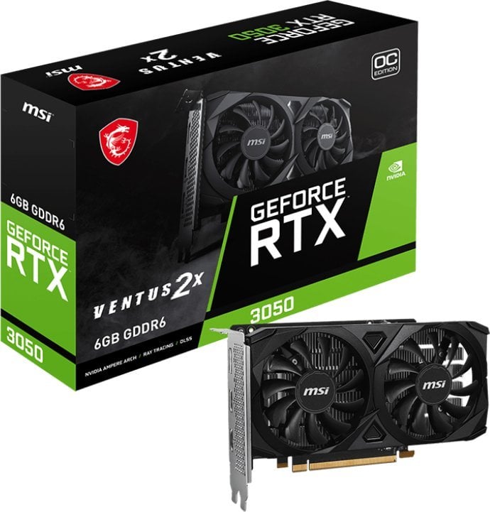 MSI RTX3050 6GB Ventus 2X E OC V812-055R