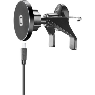 Cellularline Touch Air Mag - Magnetyczny uchwyt samochodowy z ładowaniem bezprzewodowym MagSafe 7,5W (czarny)