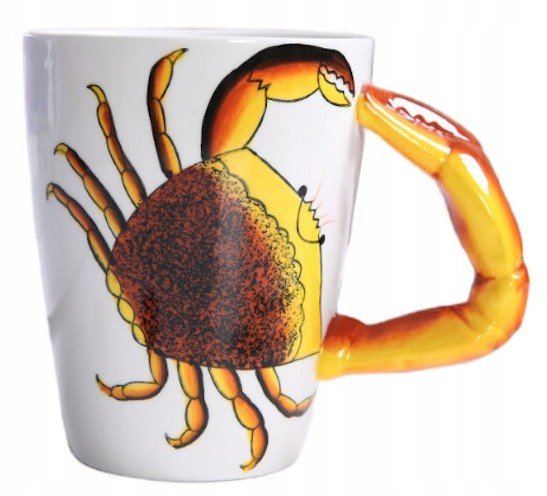 Kubek Cermiczny Do Kawy Herbaty 3D Prezent Zwierzaki Krab