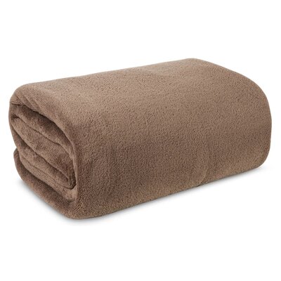 Koc 150 x 200 Euro Mikrofibra - Simple - Beż1