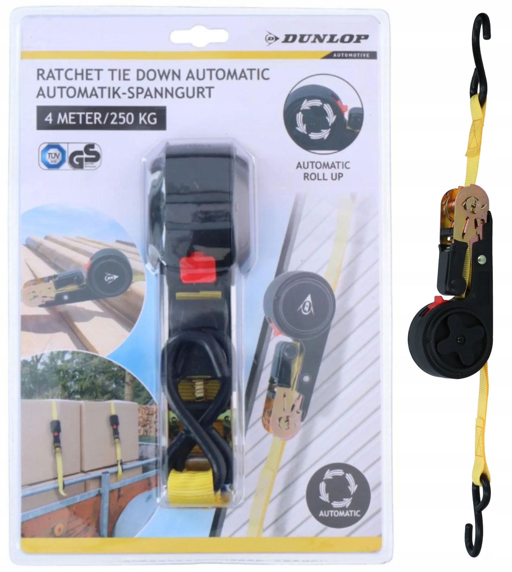 Pas transportowy automat z napinaczem do mocowania Dunlop 4M 500kg