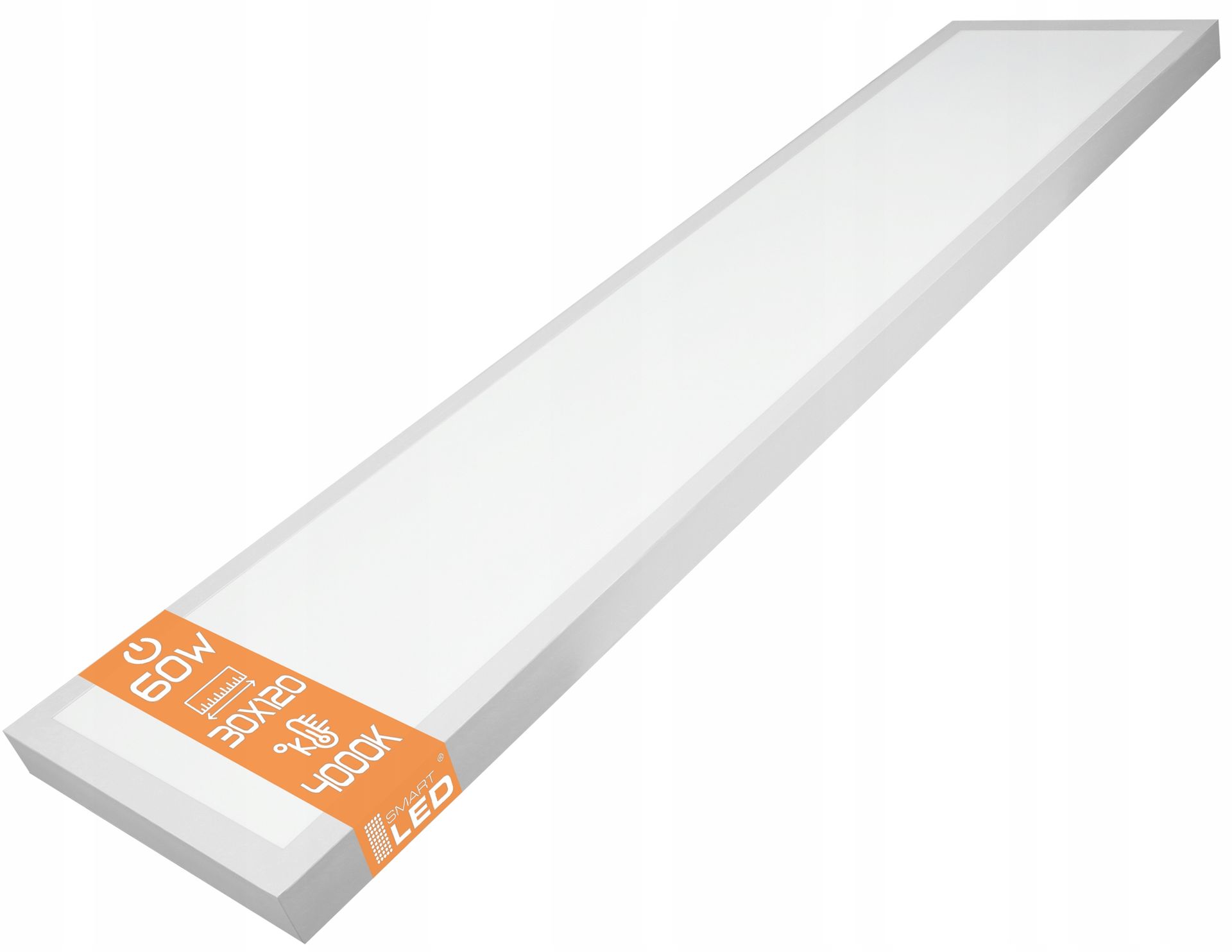 Plafon Led panel lampa sufitowa natynkowa 60W 30x120cm biurowa nie mruga