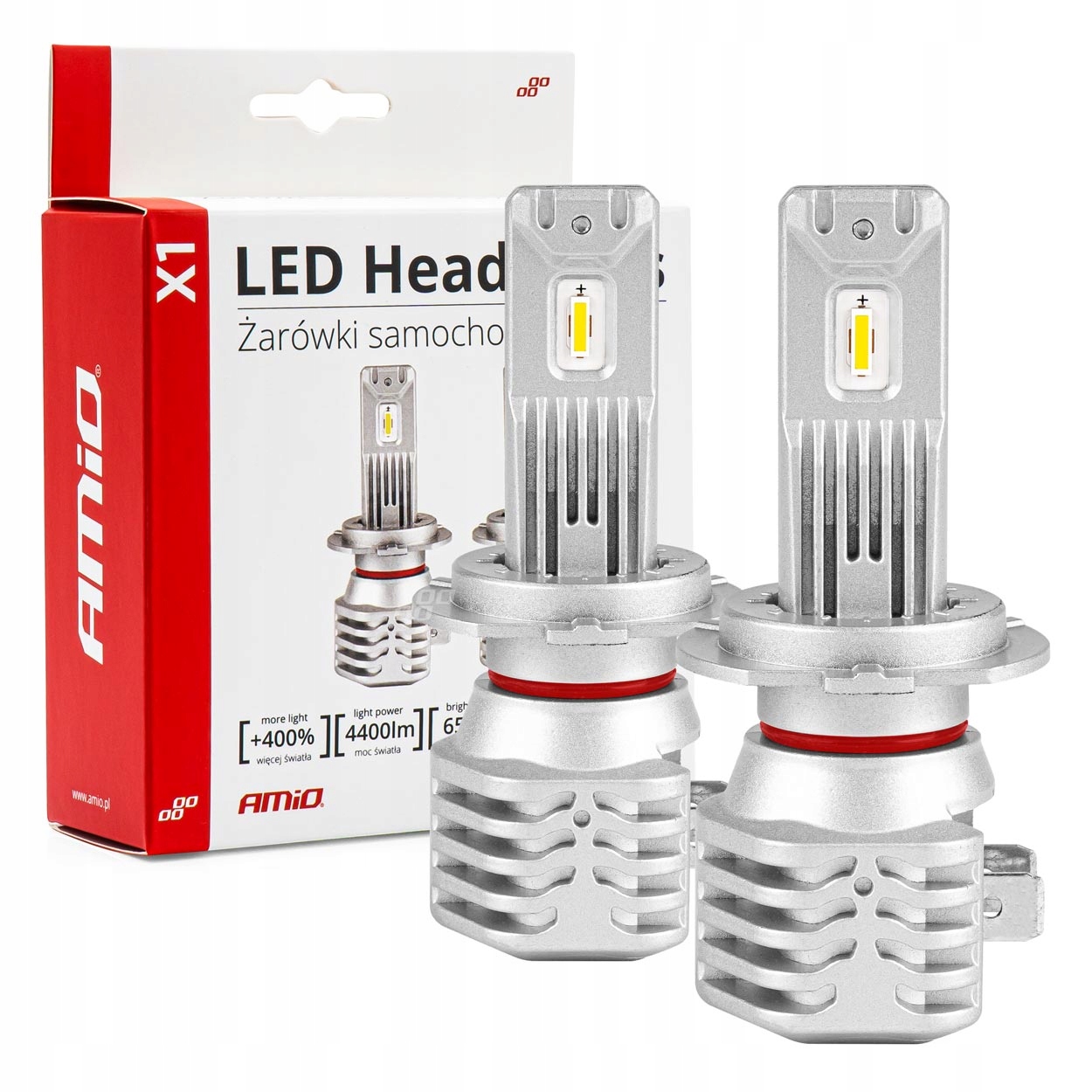 Zestaw Retrofit Led AMiO Konwersja H7 Cps 4400lm