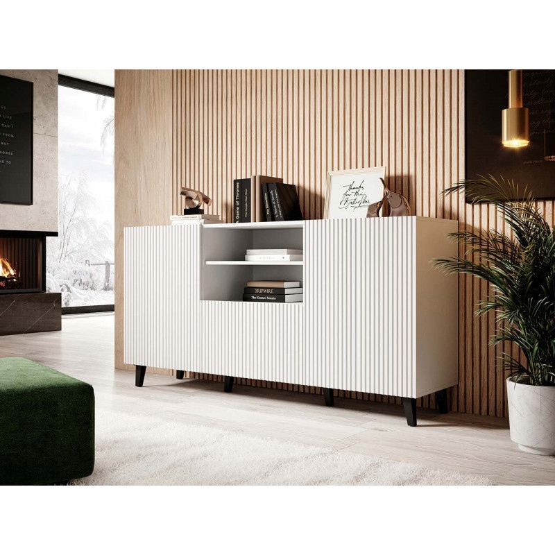 Komoda kombinowana Crato biała