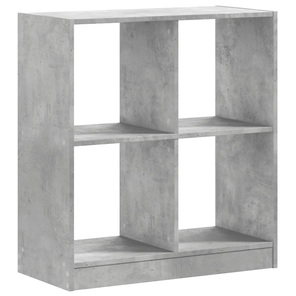 Regał, szarość betonu, 68,5x32x75 cm, materiał drewnopochodny