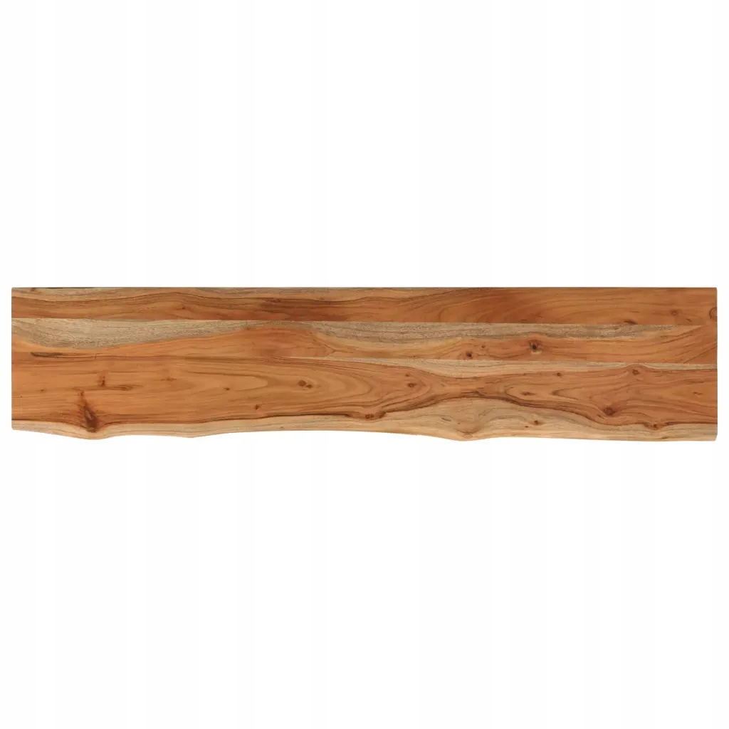 Blat stołu, 140x30x2,5 cm, drewno akacjowe, naturalna krawędź