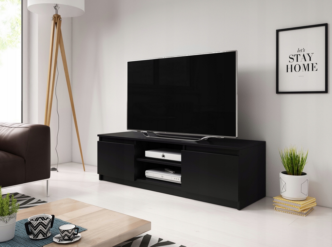 Stolik Rtv Donato 120 czarny grafit