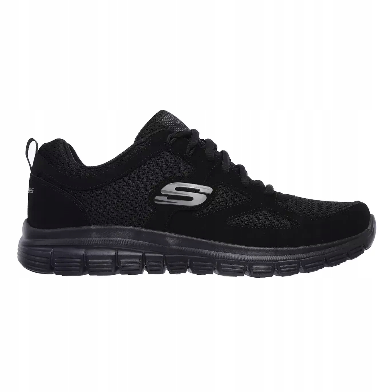 Buty treningowe męskie Skechers Burns Agoura czarne sportowe do biegania