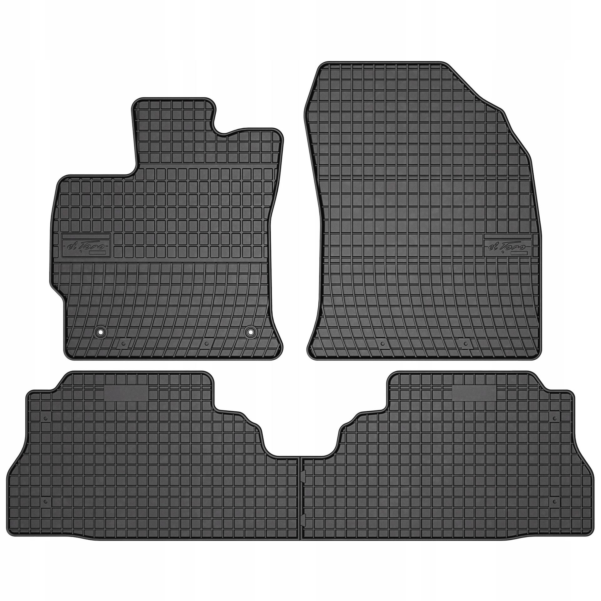 Dywaniki gumowe czarne Toyota Prius III Plus od 2011