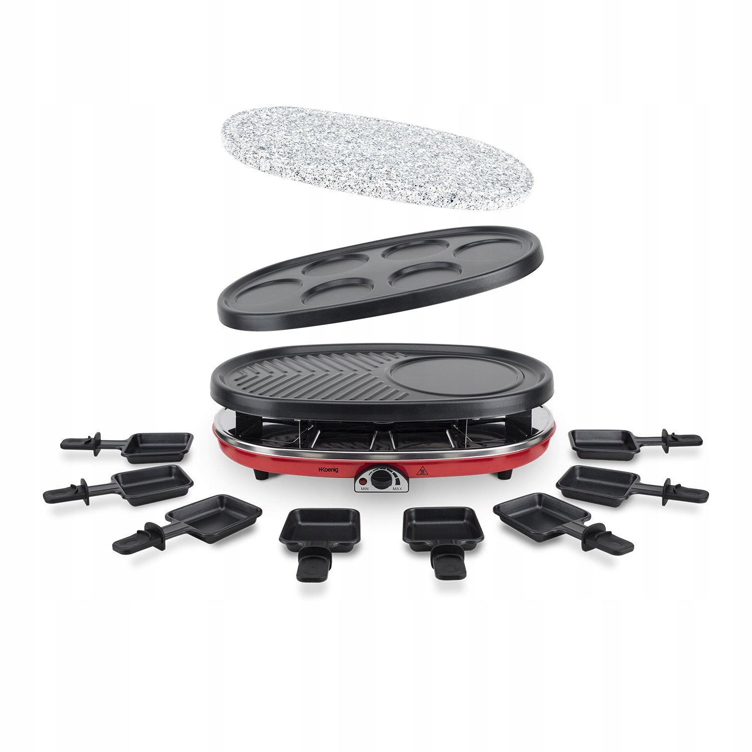 H.Koenig RP418 urządzenie do raclette 4 w 1 8