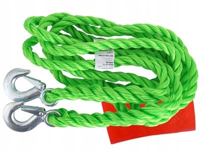 Linka Holownicza DMC Do 2000 Kg Pleciona Z Hakami, 4 M, Heavy Duty