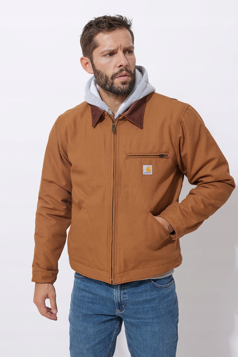 Carhartt Detroit Jacket bomberka kurtka męska brązowa Yellowstone L