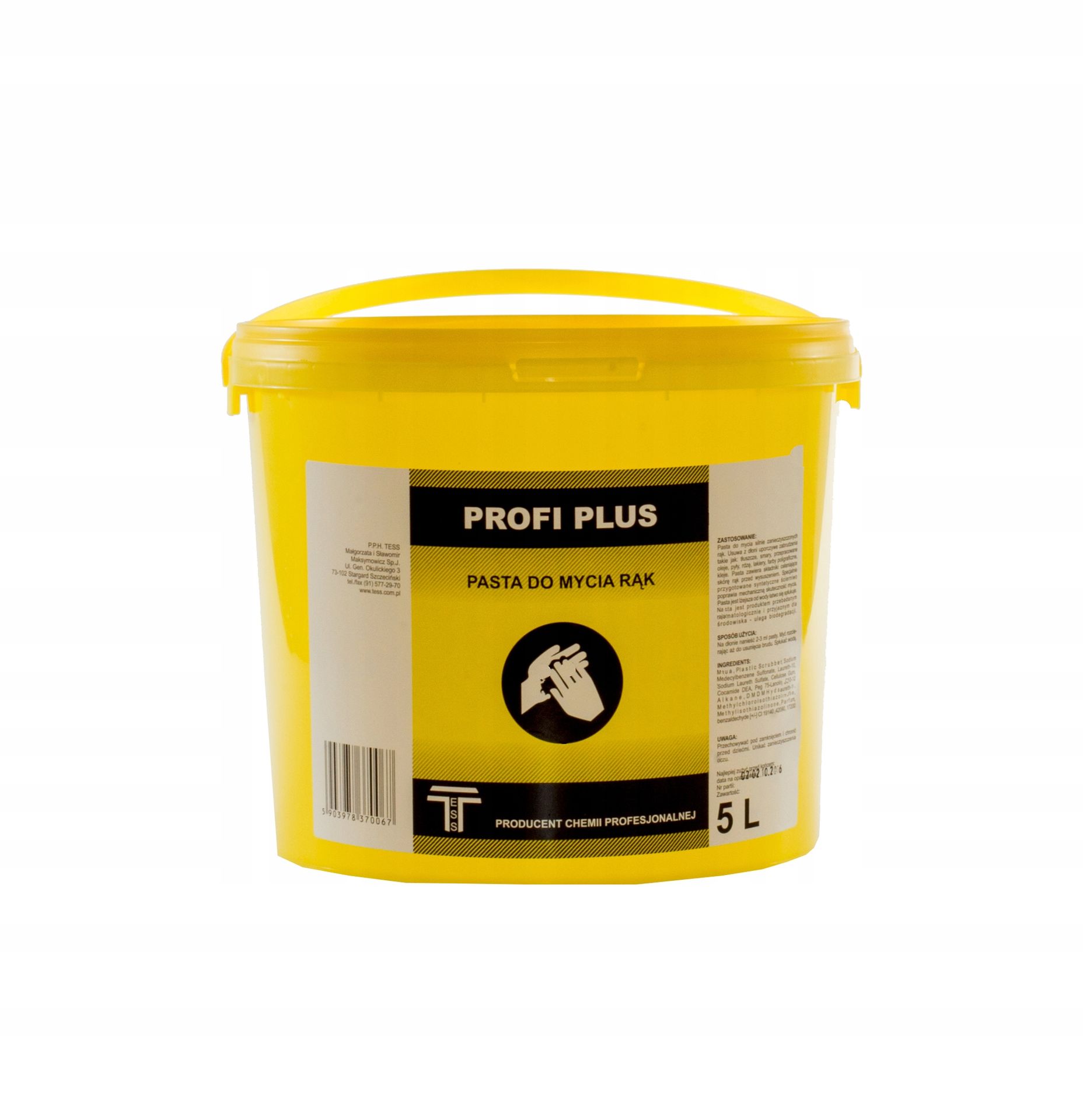 Pasta Do Rąk Profi Plus Różowa Gęsta Wiórowa 5L Autoryzowany Dystrybutor