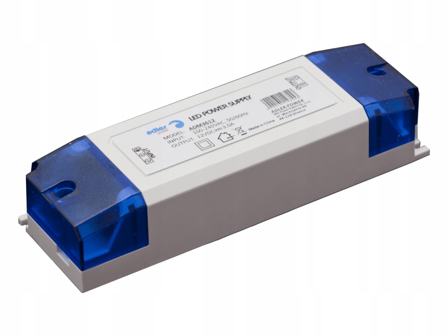 Zasilacz Meblowy 12V 3A 36W Do Taśma Led