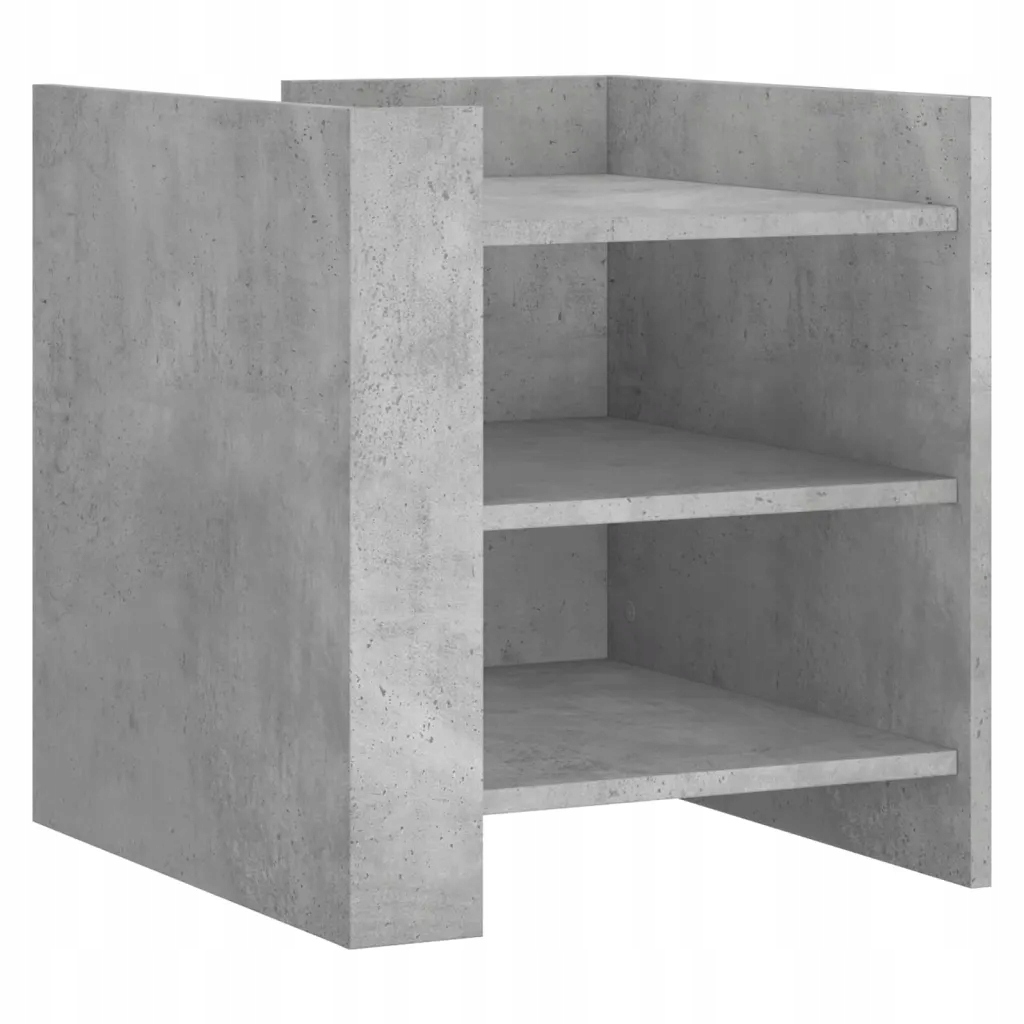 Szafka nocna, szary beton, 45x50x50 cm, materiał drewnopochodny