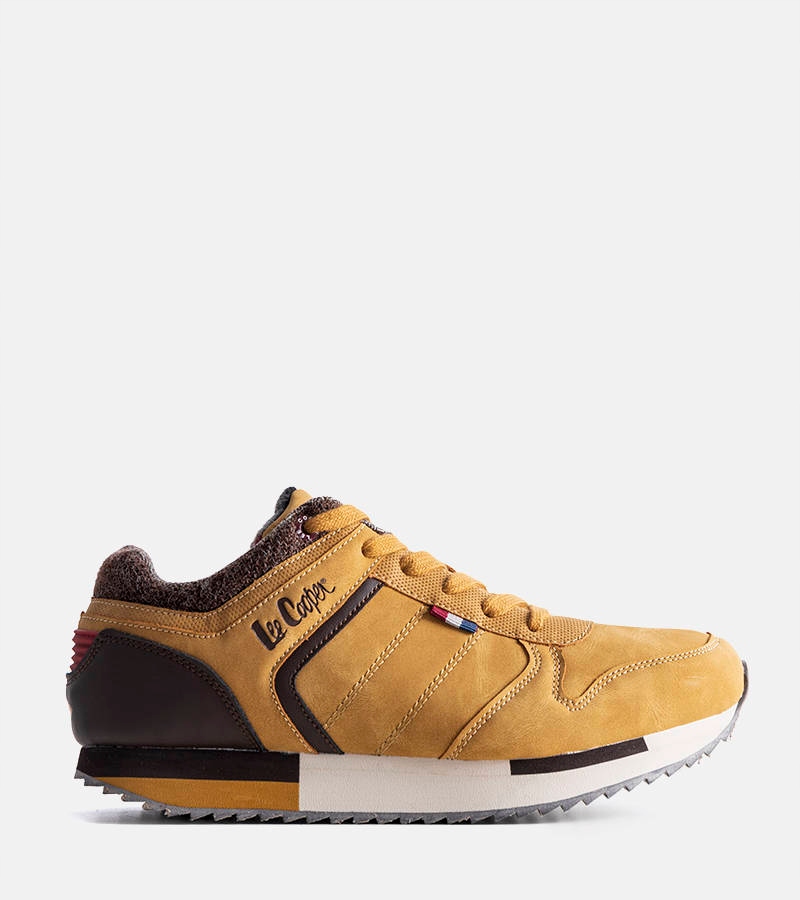 Brązowe sneakersy męskie buty LCJ-21-29-0643M 18936 rozmiar 46