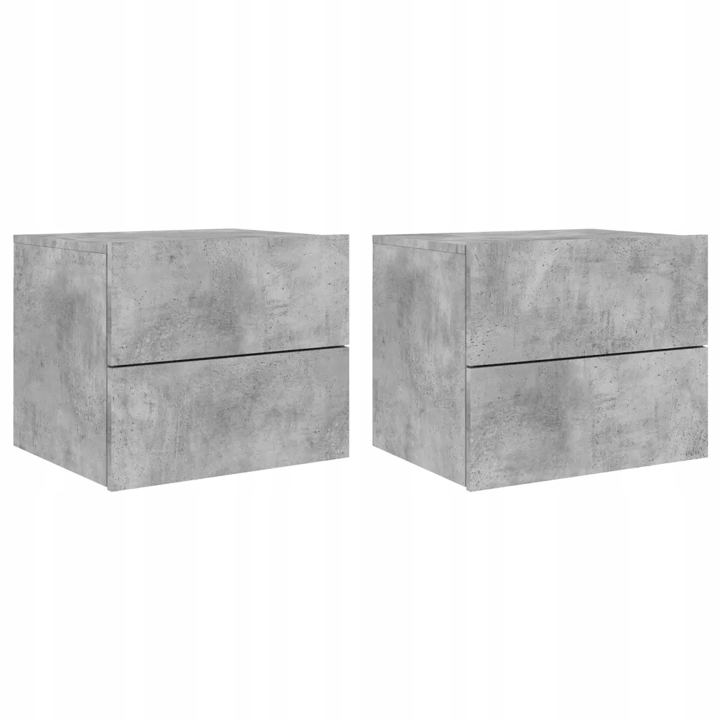 Zdjęcia - Szafka VidaXL 836819, Kolor betonu, Drewno, 500 mm, 390 mm, 410 mm, 2 szt.