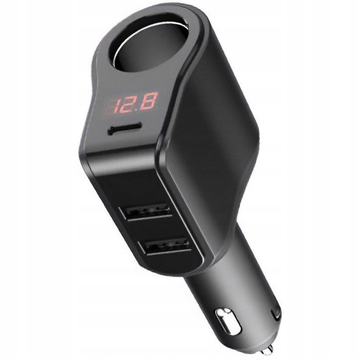 Szybka Ładowarka samochodowa do auta Usb-c +2x Usb +gniazdo zapalniczki 45W