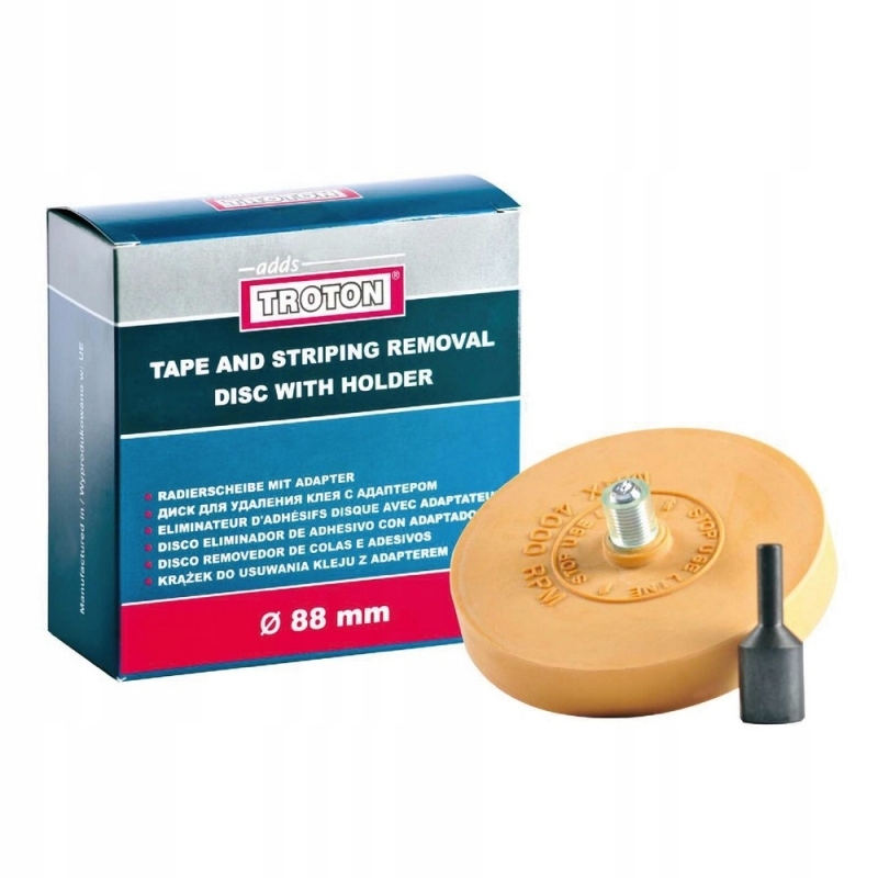 Gumowy krążek do usuwania kleju z felg karroserii