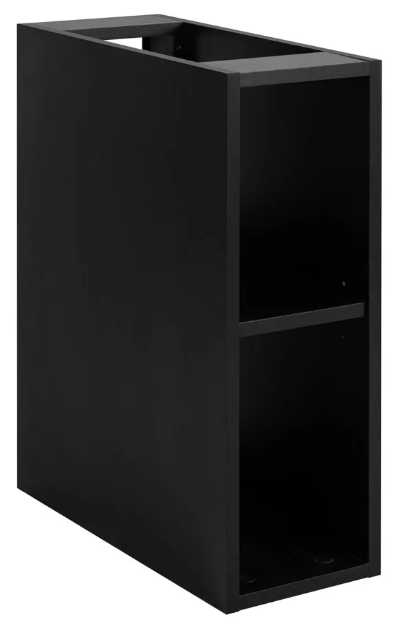 Czarna półka łazienkowa nowoczesna 20 cm Z3-F70