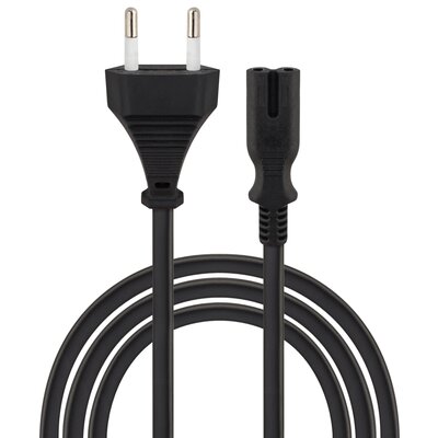 Kabel zasilający EU 2 pin (CEE 7/16) - IEC 320 C7 SAVIO CL-185 2 m