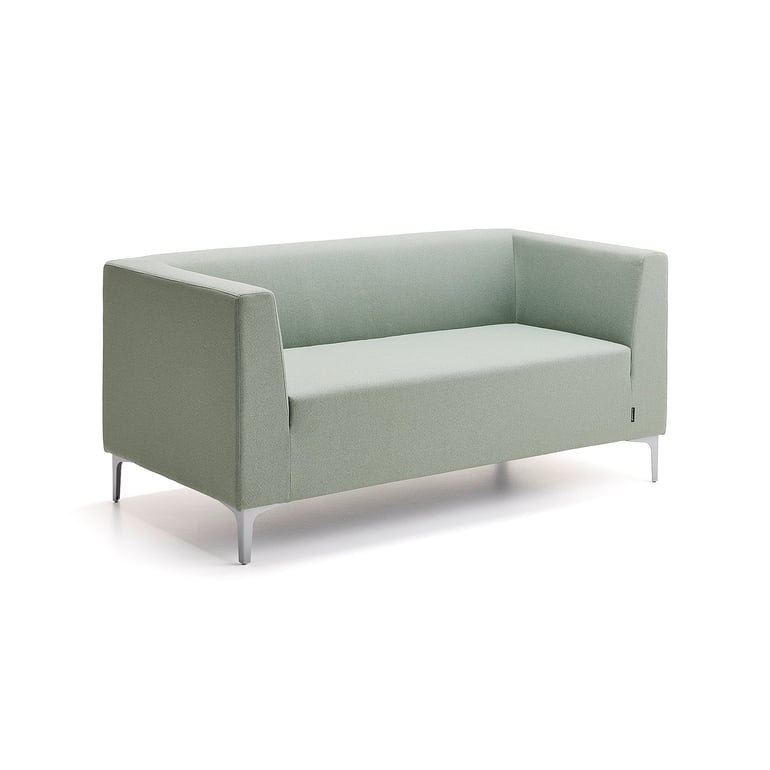 Sofa 2-osobowa CASUAL, tkanina CURA, zielonoszary