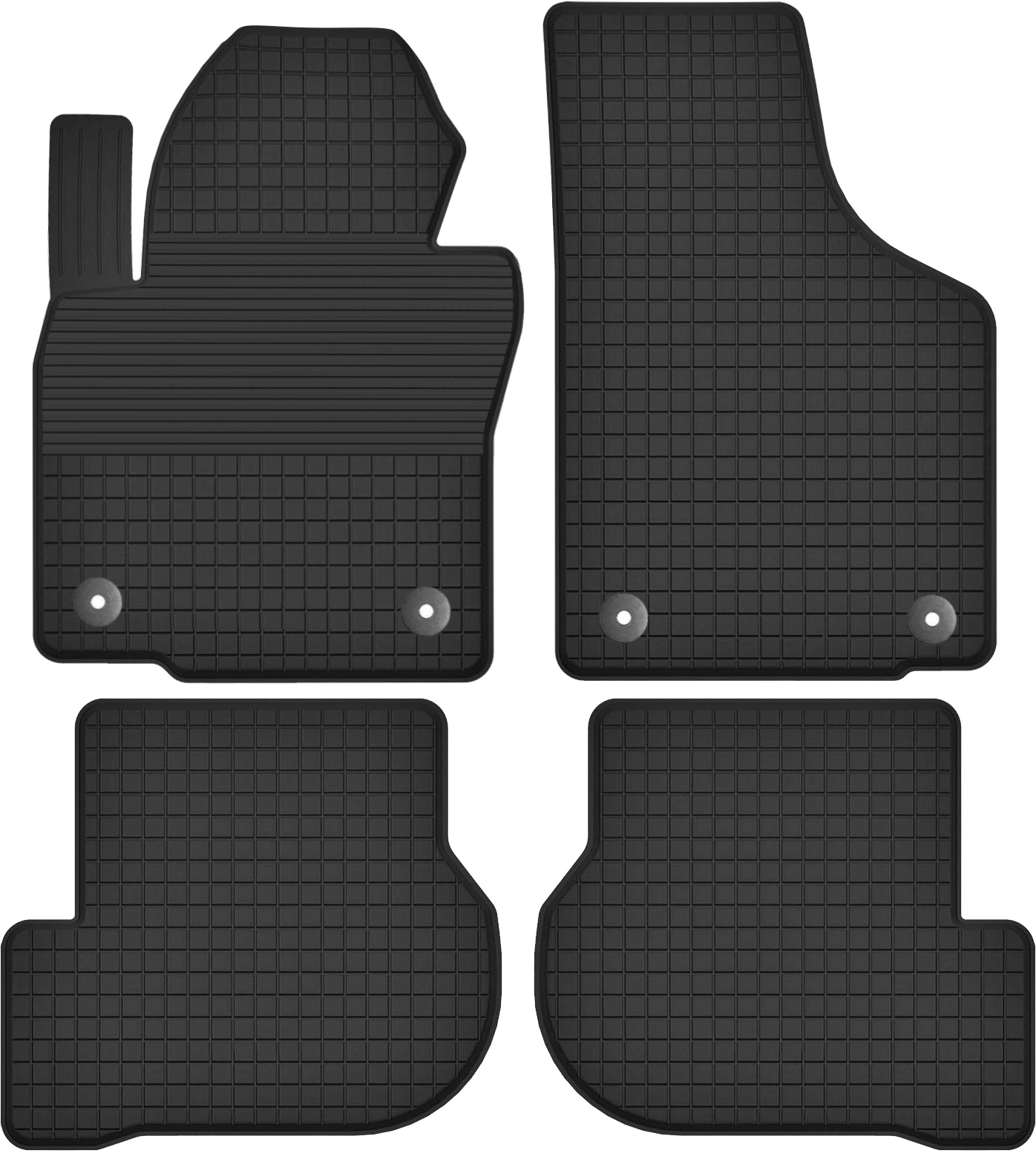 Vw Golf 5 V 6 VI Plus (2003-2013) dywaniki gumowe Korytko 2cm Stopery