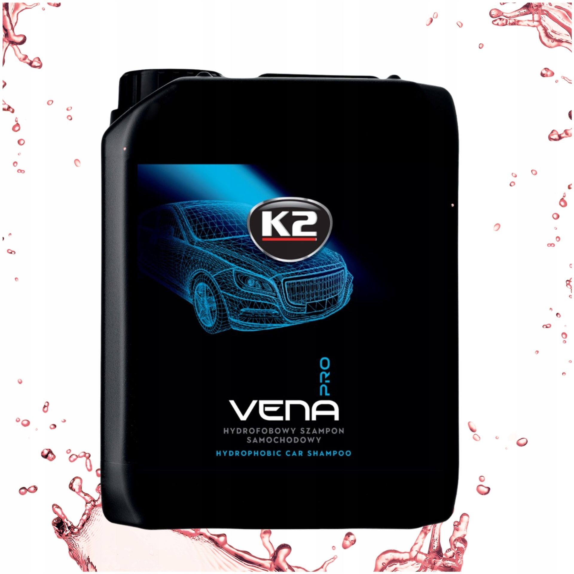 Hydrofobowy Szampon Samochodowy Do Czyszczenia Z Osuszaczem K2 Vena Pro 5L
