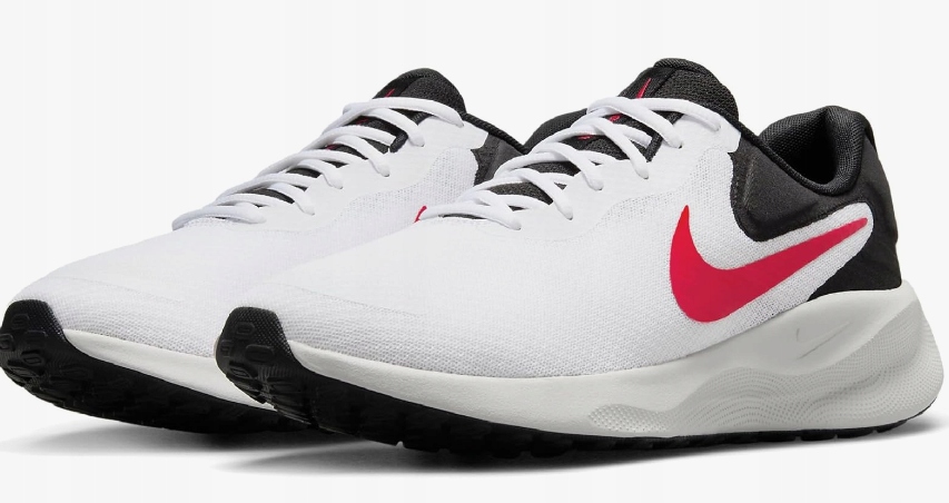 Nike Buty Męskie Sportowe Revolution 7 Białe 41 Eu