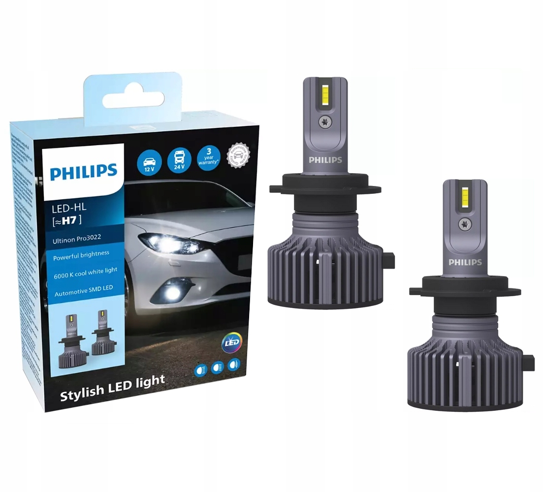 Zarowka Philips H7 Led 12V/24V 6000K 2SZT