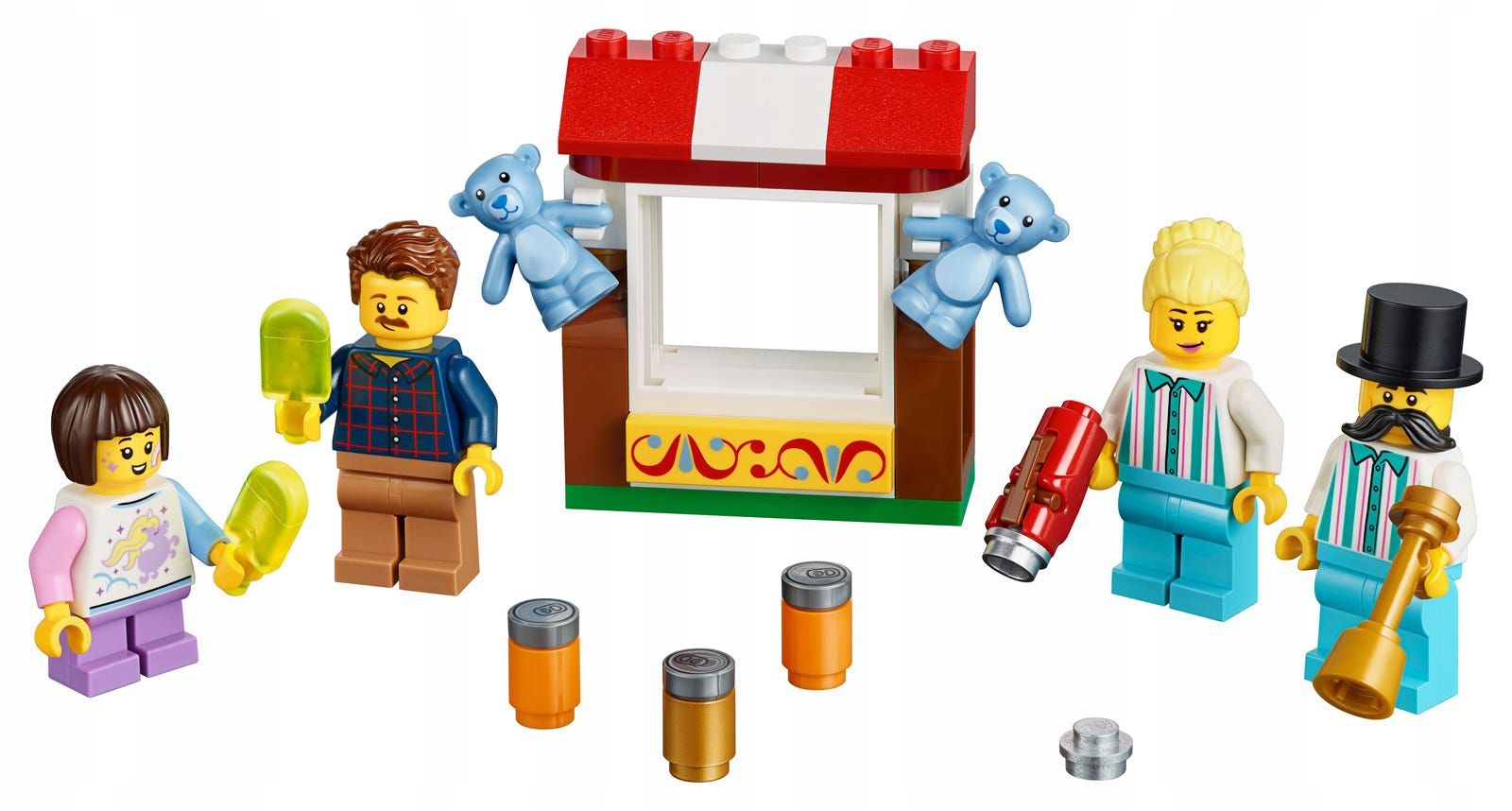 Lego 40373 Minifigurki Zestaw akcesoriów lunaparku