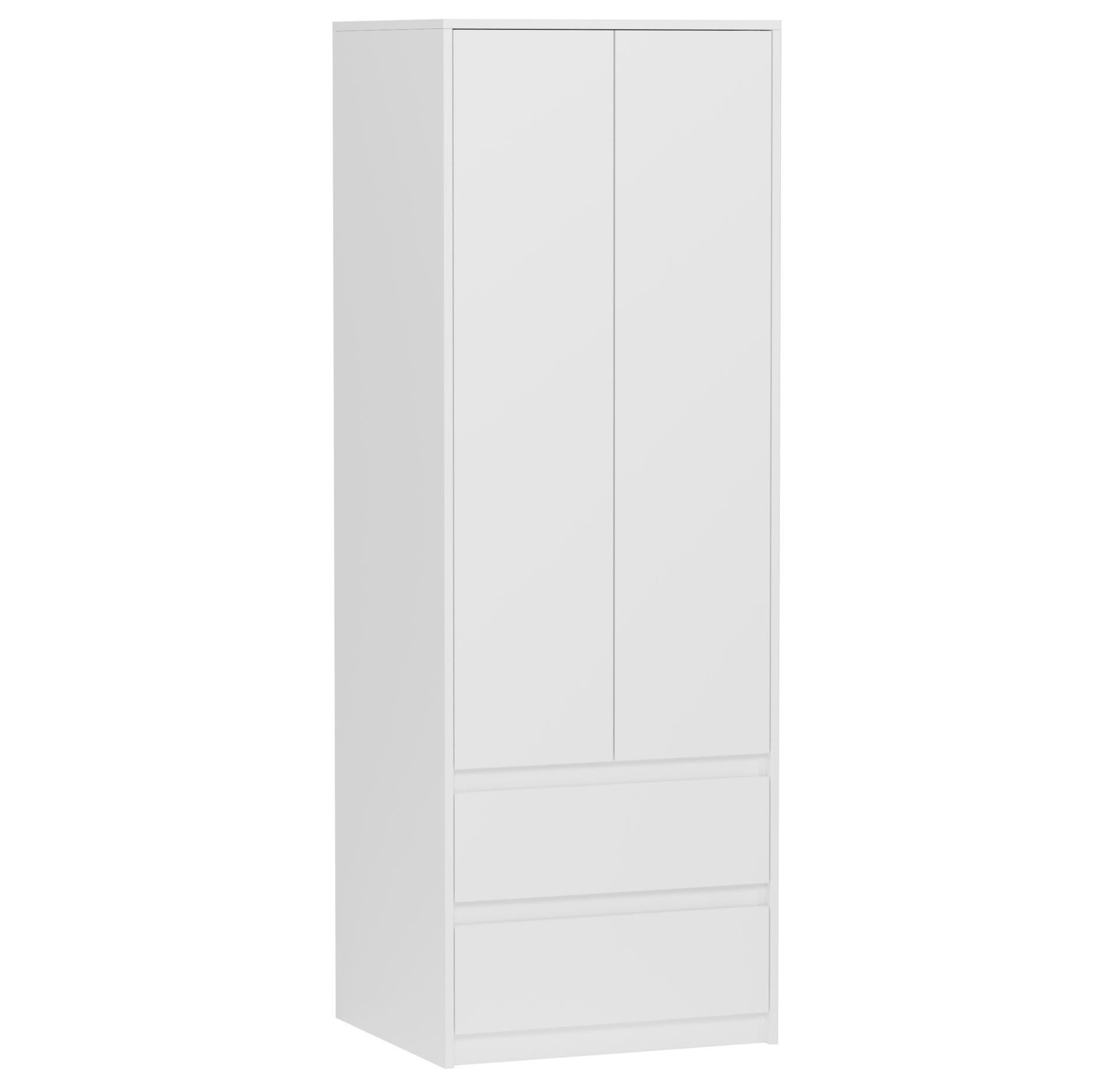 Szafa Młodzieżowa Biurowa 2 Szuflady Biała B-6 Pl