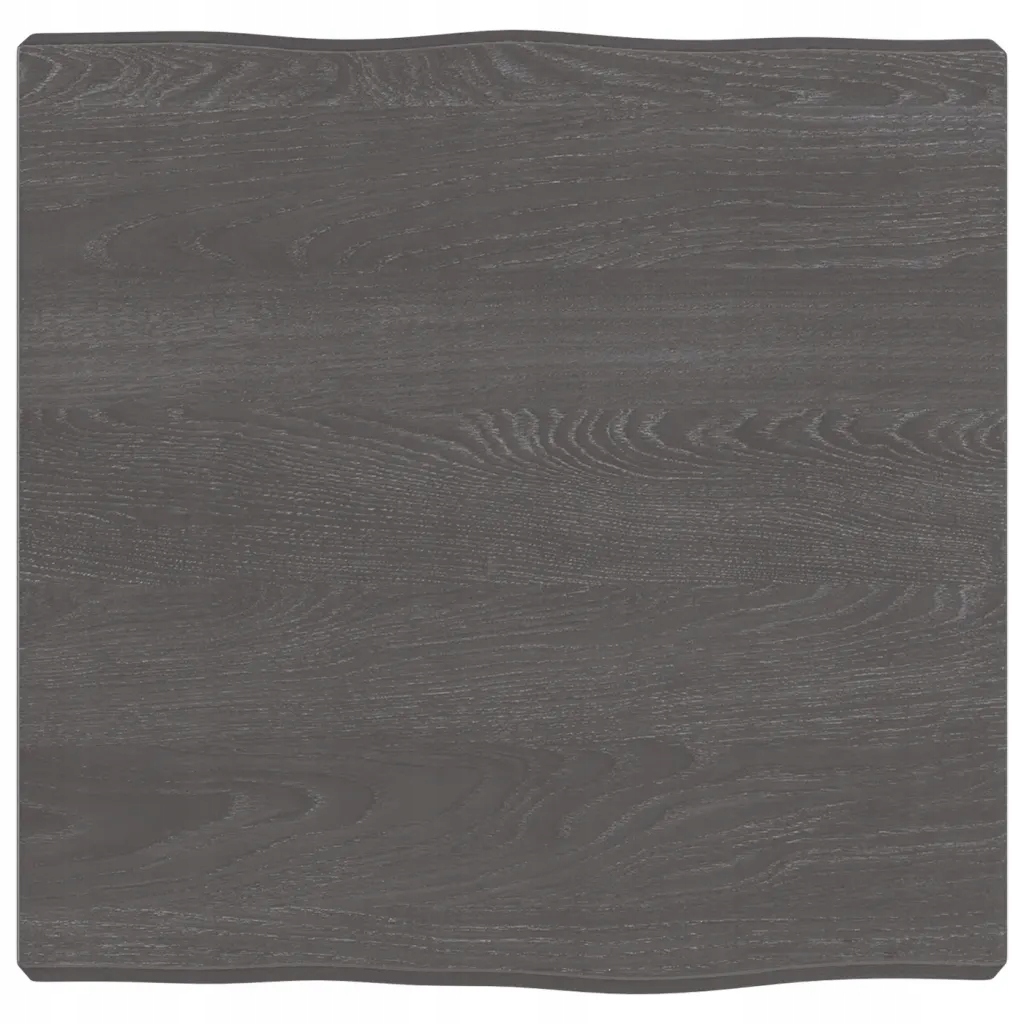 Blat ciemnobrązowy 40x40x(2-4) cm, drewno z naturalną krawędzią