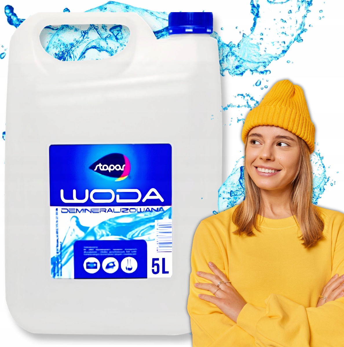 Woda destylowana 5L demineralizowana czysta