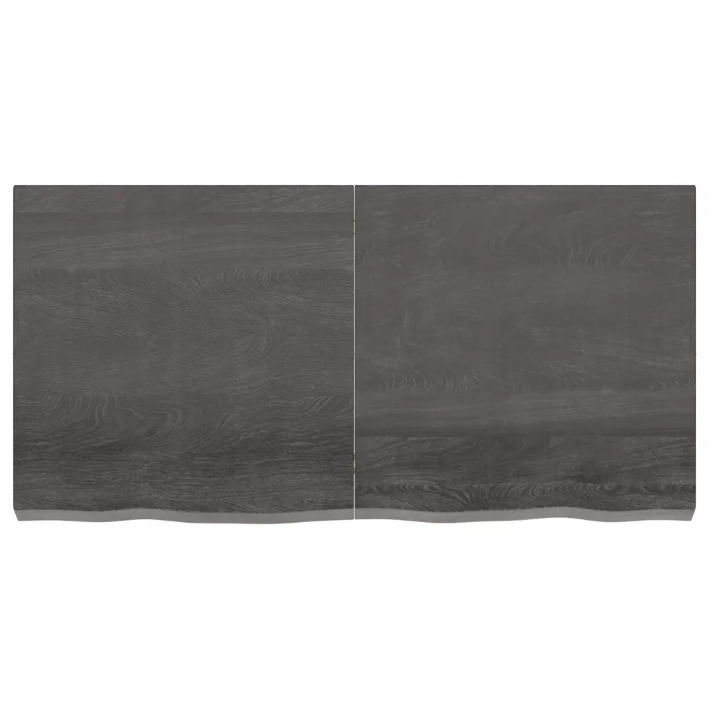 Blat stołu, ciemnoszary, 120x60x6 cm, lite drewno dębowe